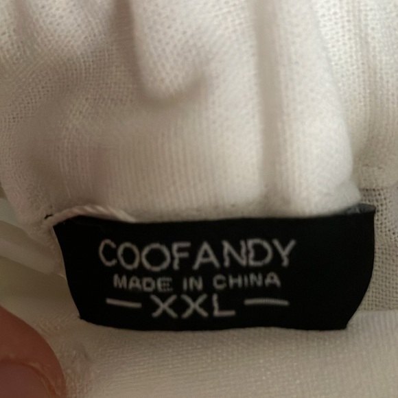 Coofandy: White Shorts-Linen Blend- XXL - Picture 3 of 16